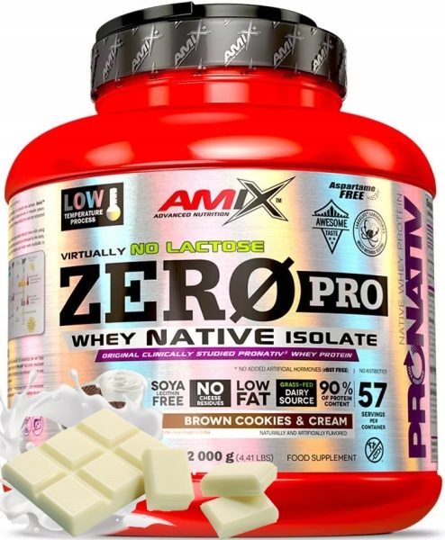 White Chocolate Zero SUGAR Whey Isolate Amix 2000g